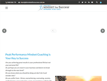 Tablet Screenshot of mindsetforsuccess.com.au